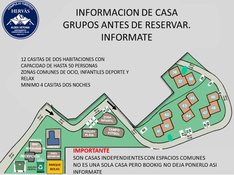 Complejo Aldea Vetonia Check Out Hasta Las 20H Parque De Mascotas Zonas Infantiles Ideal Grupos Parejas Familias Informate Apertura Piscina 1 De Mayo Hervás Exterior foto